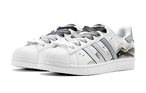 Adidas Originals SUPERSTAR Low Top Skateboard Shoes Unisex Gray White 3 4370847