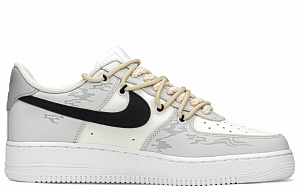 Nike Air Force 1 Skateboard Shoes Men's Gray White Chinese Style Box 2 4371713