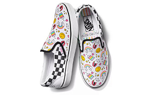 Vans Flour Shop X Classic Slip On 'Icons Checkerboard' 3 4371744