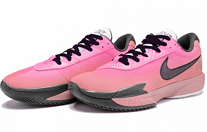 Nike Air Zoom G.T. Cut Academy Cushioned Wear-Resistant Breathable Low-Top Basketball Shoes Unisex Pink 2 4373469