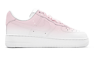 Nike Air Force 1 Slip Resistant, Impact Resistant, Abrasion Resistant Low top Skateboard Shoes Women's White Pink 2 4373550