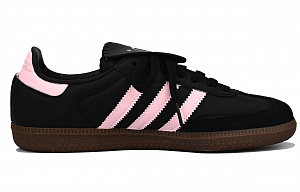 Adidas Originals SAMBA OG Slip-Resistant Low-Top Skateboard Shoes Unisex Black Pink 1 4373633