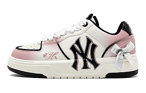MLB Chunky Liner Romantic, Pink Love, Bowknot, Sweet Girl Outfit Low top Skateboard Shoes Unisex Pink Silver 1 4373823
