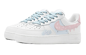Nike Air Force 1 Low Air Force 1 Slip Resistant Abrasion Resistant Low top Skateboard Shoes Unisex Blue Pink 3 4376428