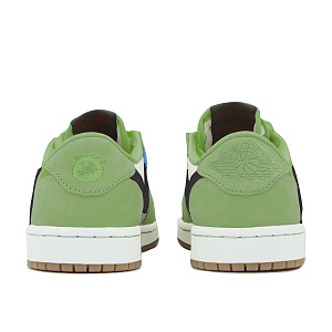 Travis Scott x Jordan Cushioning Anti-Slip And Wear-Resistant Low-Top Vintage Basketball Shoes Women's Green 3 4390768