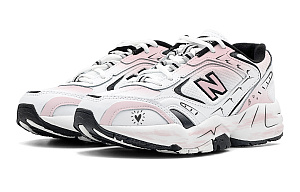 New Balance NB 452 Anti-Slip Wear-Resistant Low-Top Running Shoes Women's White Pink 3 4390783