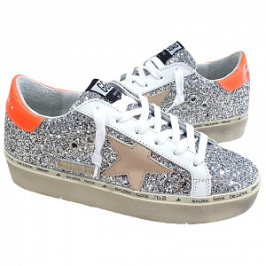 Golden Goose Low top Skateboard Shoes Women's Silver 2 4391067