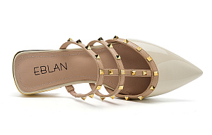 EBLAN Closed Toe Slippers Women's White 2 4397561