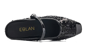 EBLAN Closed Toe Slippers Women's Black 2 4404332