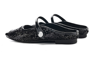 EBLAN Closed Toe Slippers Women's Black 3 4404333