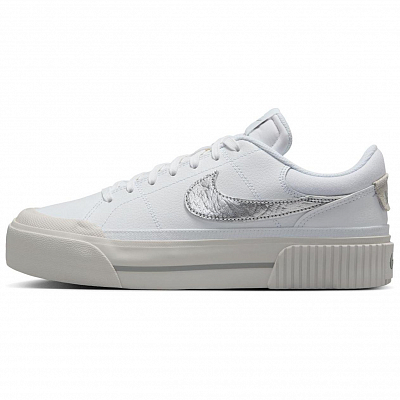 Nike Court Legacy Slip Resistant Abrasion Resistant Low top Skateboard Shoes Women's White