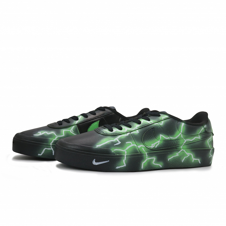 Nike Court Shot Green Lightning Wear resistant And Lightweight Low top Skateboard Shoes Men's Black Green купить в интернет-магазине Yoocart с быстрой доставкой по России.