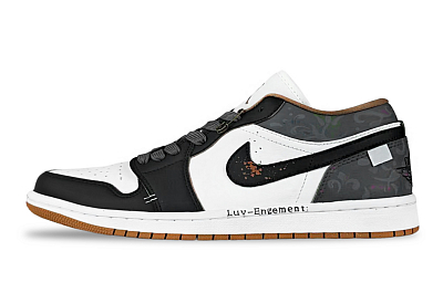 Jordan Air Jordan 1 Vintage Basketball Shoes Unisex Low top White/Brown