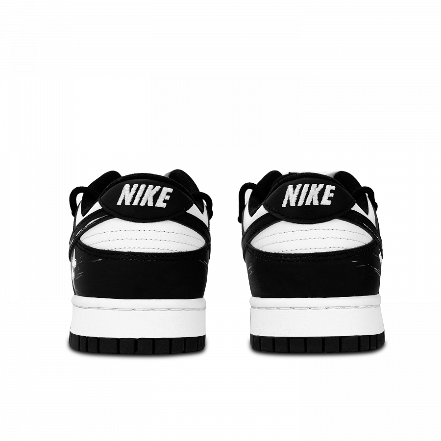 Nike Dunk Black White, Racing Black Shoe Box Abrasion Resistant Low top Skateboard Shoes Unisex Black купить в интернет-магазине Yoocart с быстрой доставкой по России.