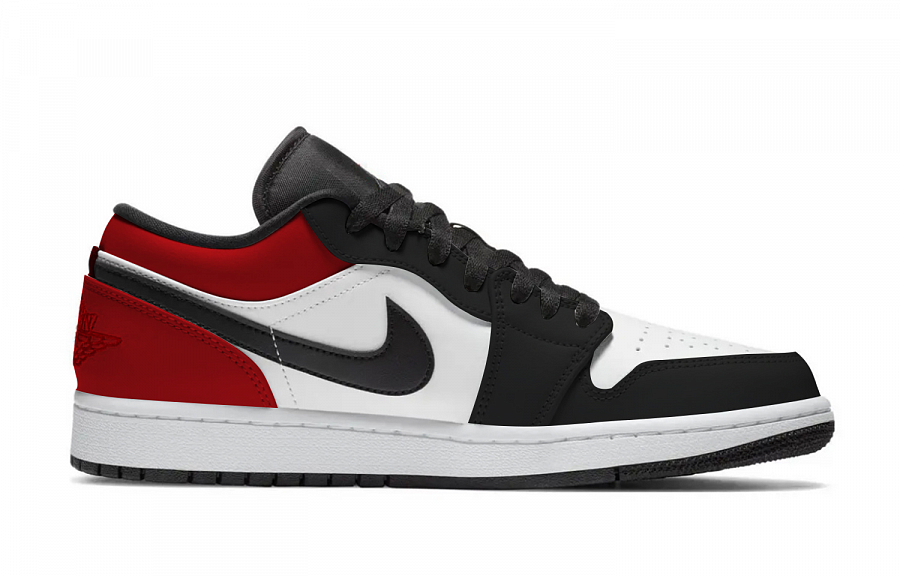 Jordan Air Jordan 1 Chicago Box Abrasion Resistant Low top Vintage Basketball Shoes Unisex Black Red купить в интернет-магазине Yoocart с быстрой доставкой по России.