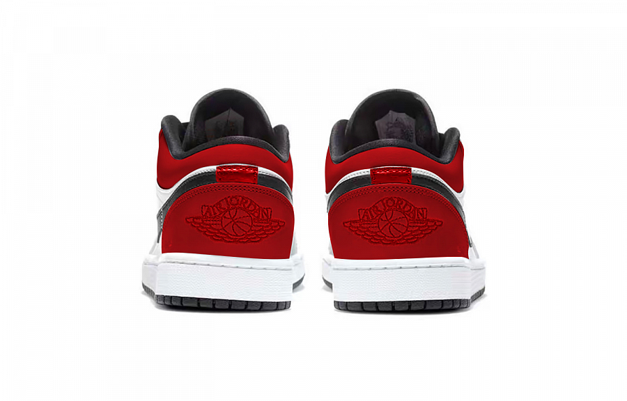 Jordan Air Jordan 1 Chicago Box Abrasion Resistant Low top Vintage Basketball Shoes Unisex Black Red купить в интернет-магазине Yoocart с быстрой доставкой по России.