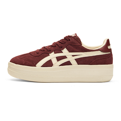 Onitsuka Tiger Abrasion Resistant Low top Casual Shoes Unisex Burgundy
