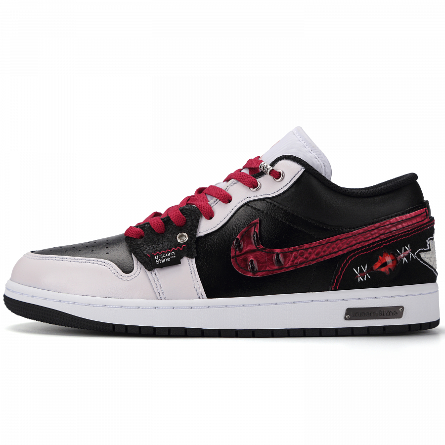 Jordan Air Jordan 1 Apocalypse Dragon Tribe Abrasion Resistant Low top Vintage Basketball Shoes Men's Black Red купить в интернет-магазине Yoocart с быстрой доставкой по России.