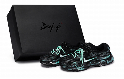 Nike V5 RNR Abrasion Resistant Low top Running Shoes Men's Black Tiffany