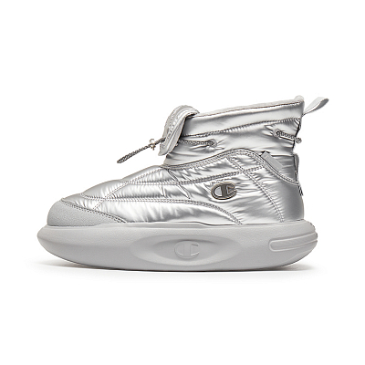 Champion Short Snow Boots Women's Silver White/Alloy Gray