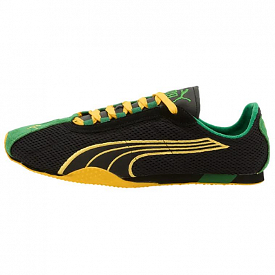 PUMA H Street Casual Shoes Unisex Black Yellow Green