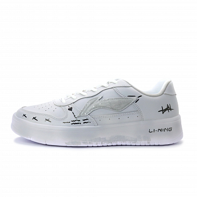LiNing Pontoon Boats Lightweight, Breathable, And Abrasion Resistant Low top Skateboard Shoes Unisex
