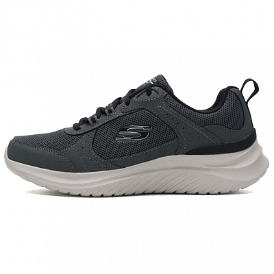 Skechers FLECTION 3.0 Abrasion Resistant Breathable Running Shoes Men's Gray