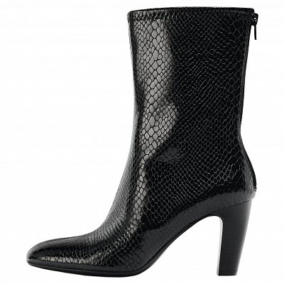 ZARA Ankle Boots 8cm Women's Black