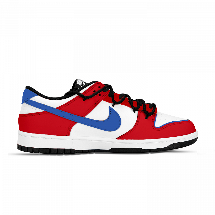 Nike Dunk Multicolor Pattern Abrasion Resistant Low top Skateboard Shoes Unisex Red Blue White купить в интернет-магазине Yoocart с быстрой доставкой по России.