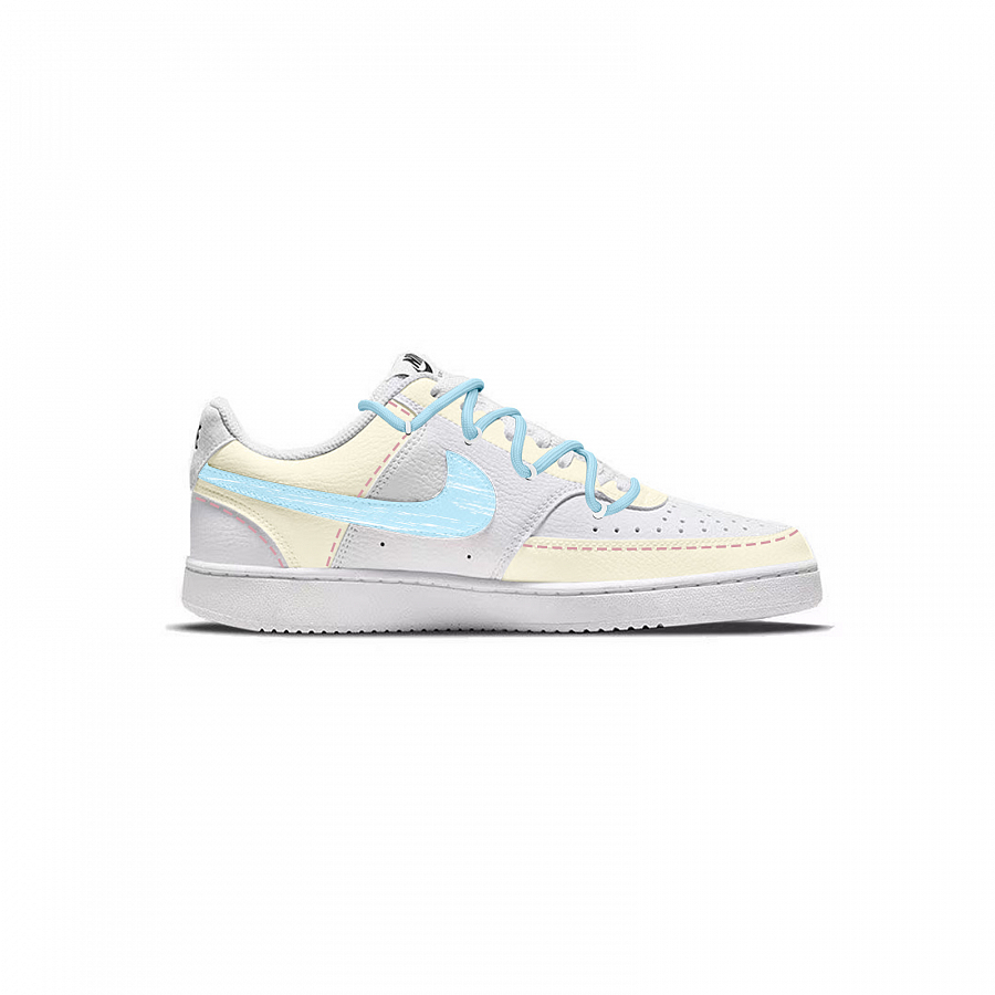Nike Court Vision 1 Love Journal Abrasion Resistant Slip Resistant Low top Skateboard Shoes Unisex Blue Yellow купить в интернет-магазине Yoocart с быстрой доставкой по России.