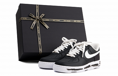 Nike Air Force 1 Cushioning Impact Resistance Low top Skateboard Shoes Unisex Black White