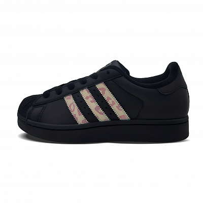 Adidas Originals Superstar 2 Low top Skateboard Shoes Unisex Black Pink