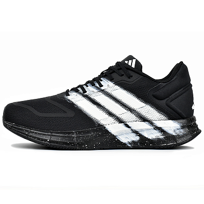 Adidas Duramo 10 Abrasion Resistant Low top Running Shoes Men's Black White