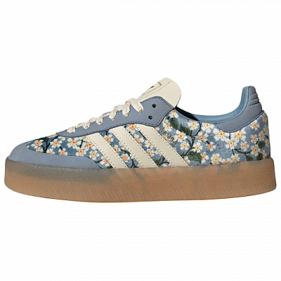 Adidas Originals x Liberty London SAMBAE German Army Trainers Women's Blue