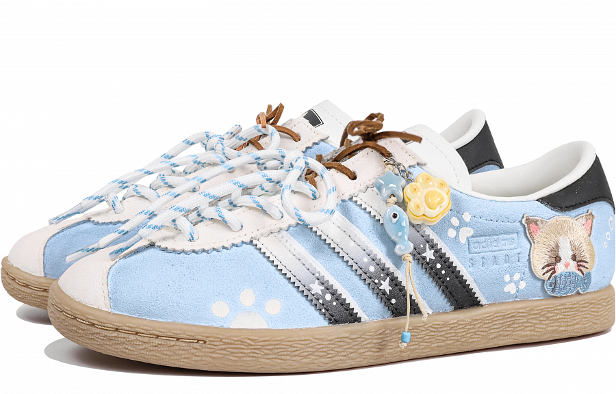 Adidas Originals Stadt Half Spoon Kitten Cheese Abrasion Resistant Low top German Army Trainers Unisex Blue купить в интернет-магазине Yoocart с быстрой доставкой по России.