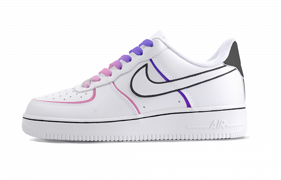 Nike Air Force 1 Aurora Low top Skateboard Shoes Unisex Purple Pink купить в интернет-магазине Yoocart с быстрой доставкой по России.