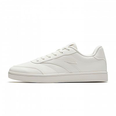 Anta Classic Thin Sole Low Top Skateboard Shoes Men's Ivory White/Maijiao Gray