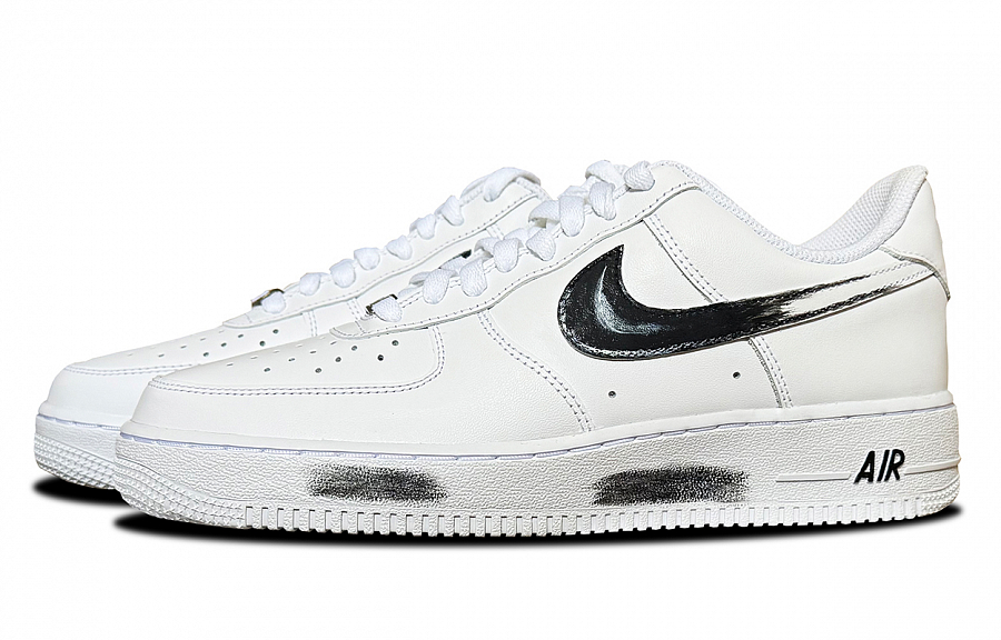 Nike Air Force 1 Balance Abrasion Resistant Slip Resistant Low top Skateboard Shoes Unisex Black White купить в интернет-магазине Yoocart с быстрой доставкой по России.