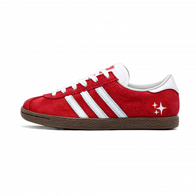 Adidas Originals Stadt Sparkling Stars Red Cushioning, Wear Resistant Low top German Army Trainers Unisex Red