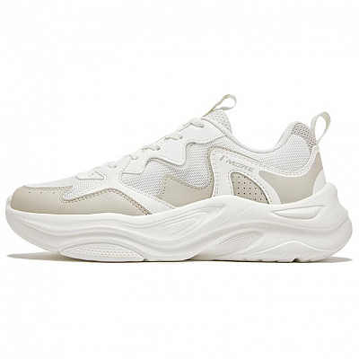 361° Breathable Lightweight Rebound Low top Casual Shoes Women's Feather White Oat Milk