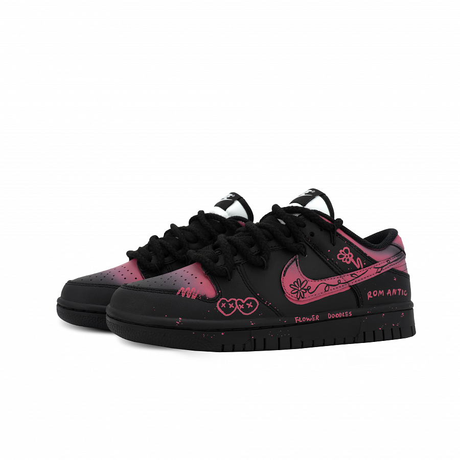 Nike Dunk Gorilla Mischievous XJDD Romantic Flower Language Low top Skateboard Shoes Unisex Black Pink купить в интернет-магазине Yoocart с быстрой доставкой по России.