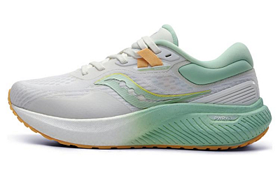 Saucony Surge 1 Cushioning Anti-Slip And Wear-Resistant Low-Top Marathon Running Shoes Women's White Green Yellow