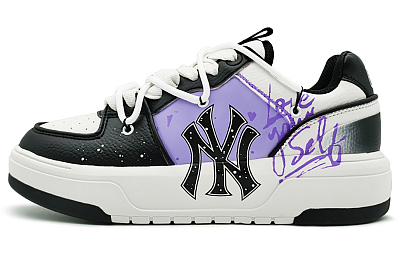MLB Chunky Liner EIGHT% Her Power Abrasion Resistant Low top Skateboard Shoes Unisex Purple