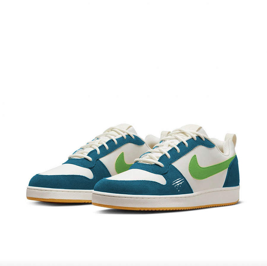 Nike Court Borough PRM Abrasion Resistant Slip Resistant Low top Skateboard Shoes Men's Blue Green купить в интернет-магазине Yoocart с быстрой доставкой по России.