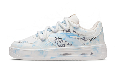 Anta Relaxed Coverage Quick Dry Low top Skateboard Shoes Women's White Blue
