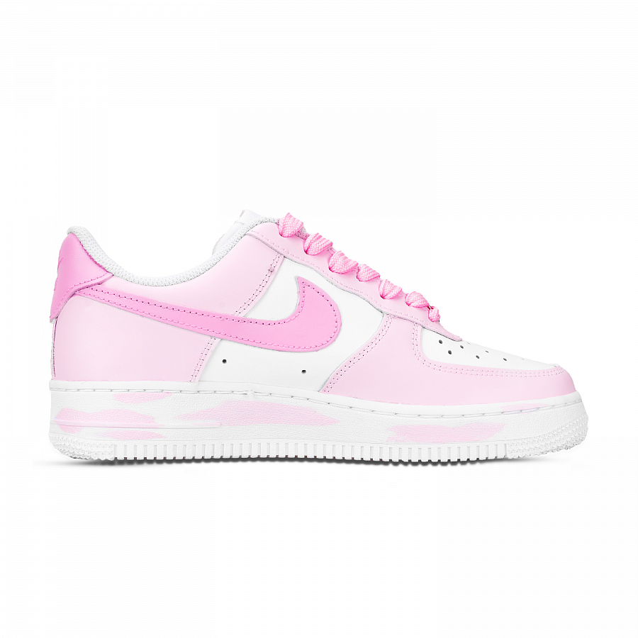 Nike Air Force 1 Star Love Bear Graffiti Abrasion Resistant Low top Skateboard Shoes Unisex Pink White купить в интернет-магазине Yoocart с быстрой доставкой по России.