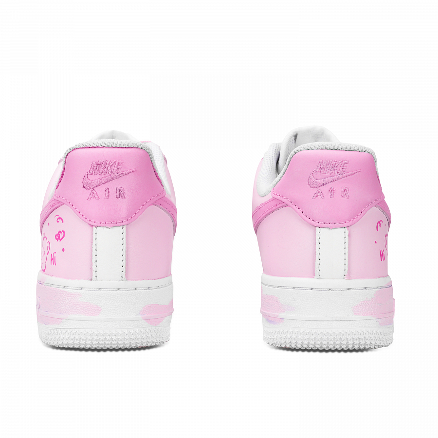 Nike Air Force 1 Star Love Bear Graffiti Abrasion Resistant Low top Skateboard Shoes Unisex Pink White купить в интернет-магазине Yoocart с быстрой доставкой по России.