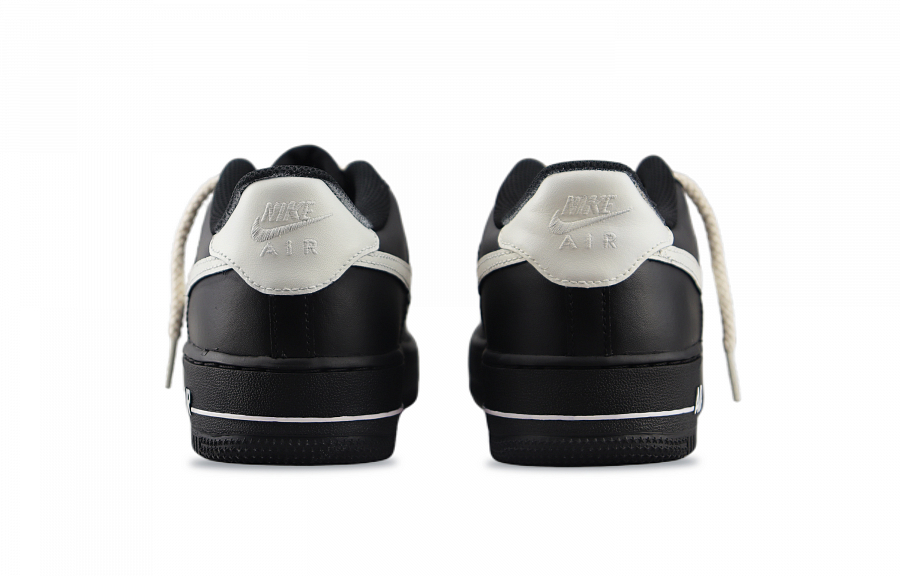 Nike Air Force 1 Slip Resistant Abrasion Resistant Low top Skateboard Shoes Unisex Beige Black купить в интернет-магазине Yoocart с быстрой доставкой по России.