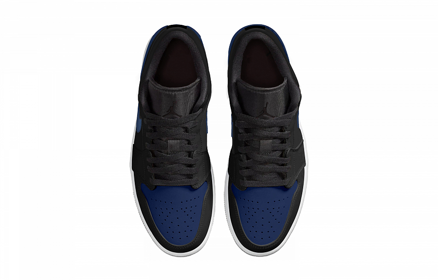 Jordan Air Jordan 1 Abrasion Resistant Low top Skateboard Shoes Unisex Black Blue купить в интернет-магазине Yoocart с быстрой доставкой по России.