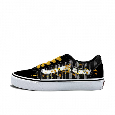 Vans Ward Abrasion Resistant Low top Skateboard Shoes Women's Yellow